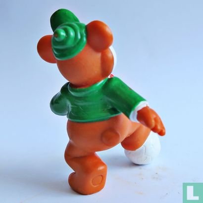 Boink the bear as footballer [green cap and coat] - Image 2