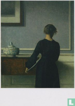 Interieur met een jonge vrouw op de rug gezien, 1903-1904 - Image 1