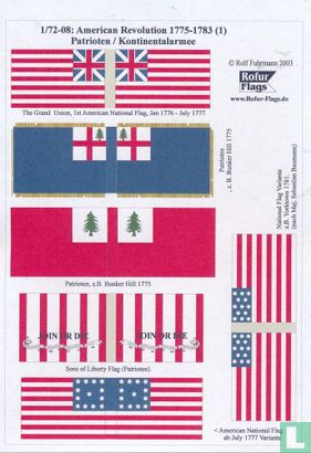 American Revolution 1775-1783 (1) Patrioten / Kontinentalarmee