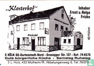 "Klosterhof" - Ernst u. Helga Fricke