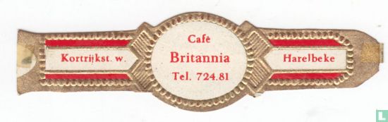 Café Britannia Tel. 724.81 - Kortrijkst. w.- Harelbeke - Afbeelding 1