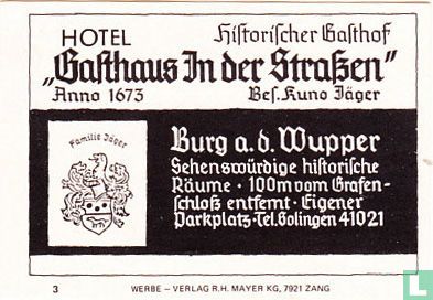 "Gasthaus In der Strassen" - Kuno Jäger
