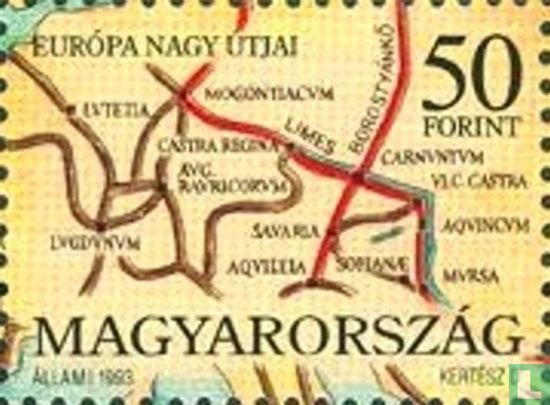 Route-Map of ancient Europe