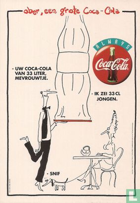 0274b - Coca-Cola "Uw Coca-Cola Van 33 Liter..." - Afbeelding 1