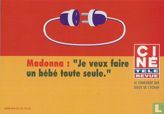 0310 - Ciné Télé Revue "Madonna" - Bild 1