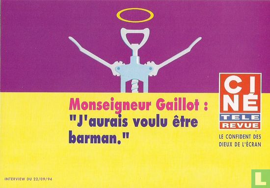 0302 - Ciné Télé Revue "Monseigneur Gaillot" - Afbeelding 1