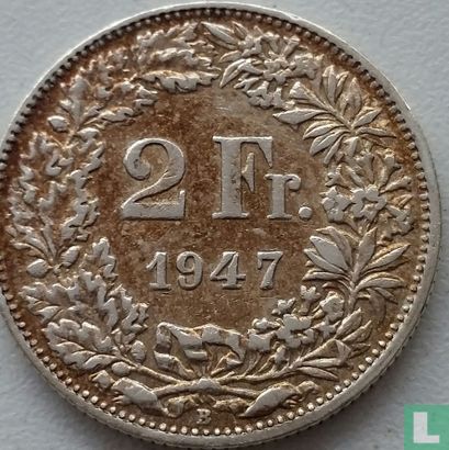 Zwitserland 2 francs 1947 - Afbeelding 1