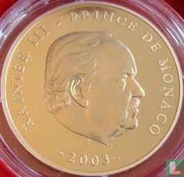 Monaco 100 euro 2003 (PROOF) "80th Anniversary of prince Rainier III" - Afbeelding 1