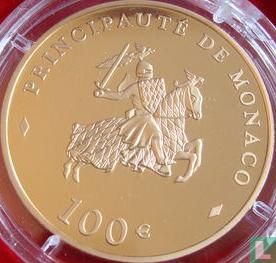 Monaco 100 euro 2003 (PROOF) "80th Anniversary of prince Rainier III" - Afbeelding 2
