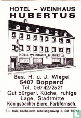 Hotel-Weinhaus Hubertus - H.u.J. Wiegel