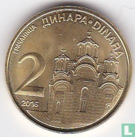Serbia 2 dinara 2016 - Image 1