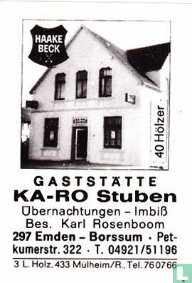 KA-RO Stuben - Karl Rosenboom