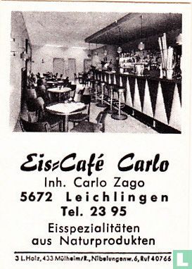 Eis=Café Carlo - Carlo Zago