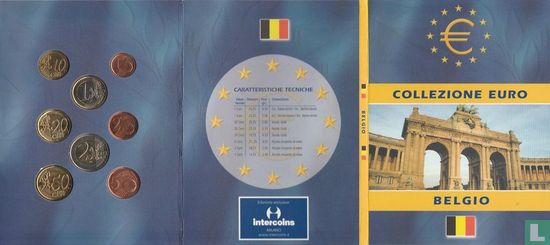België combinatie set 2002 "Collezione Euro Belgio" - Afbeelding 2