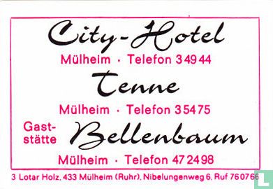 City-Hotel Tenne Bellenbaum