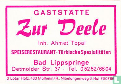 Gaststätte Zur Deele - Ahmet Topal