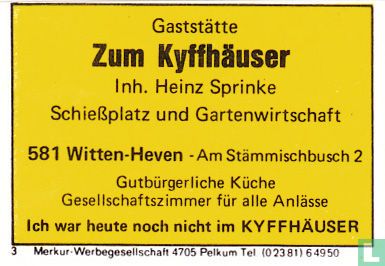 Zum Kyffhäuser - Heinz Sprinke