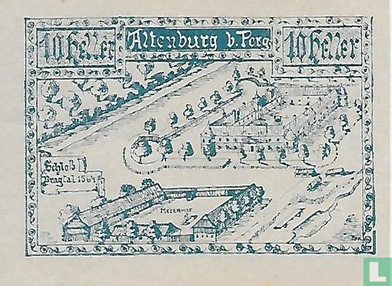 Altenburg 10 Heller 1920 - Afbeelding 1