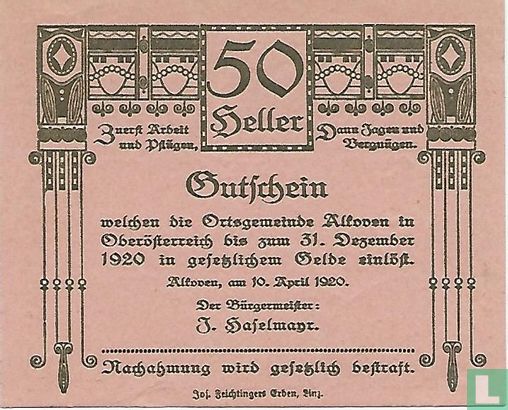 Alkoven 50 Heller 1920 - Afbeelding 2