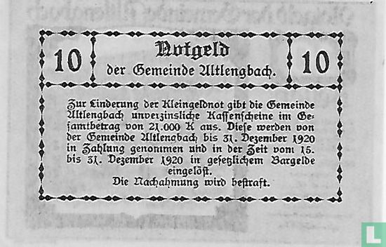 Altlengbach 10 Heller 1920 - Image 2