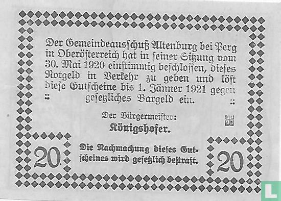 Altenburg 20 Heller 1920 - Afbeelding 2