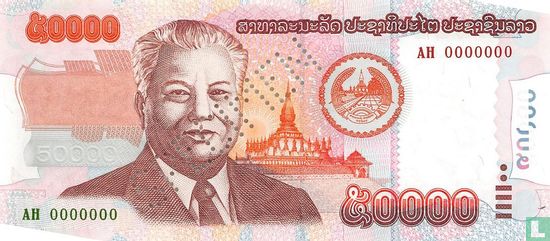 Laos 50.000 Kip (P37s) - Afbeelding 1
