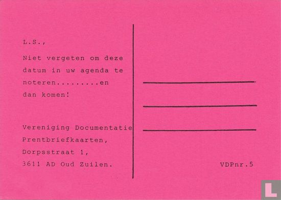VDP 0005 - Vergadering op Zaterdag 22 November 1986 - Afbeelding 2