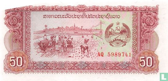 Laos 50 Kip (P29r) - Afbeelding 1