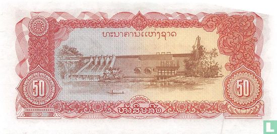Laos 50 Kip (P29r) - Afbeelding 2