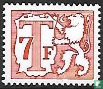 Lion héraldique et petit chiffre - Image 1