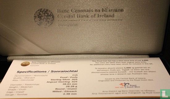 Ireland combination set 2015 (PROOF) "Classic Irish coin designs" - Image 3