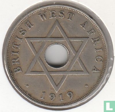 British West Africa 1 penny 1919 (H) - Image 1
