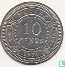 Belize 10 cents 1974 - Image 1