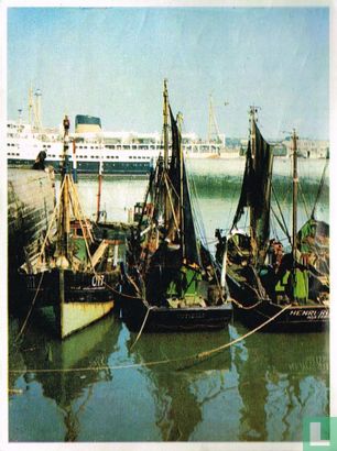 De vissershaven te Oostende - Afbeelding 1