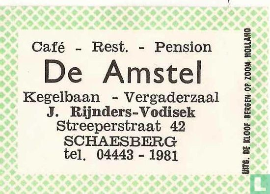 Cafe Restaurant Pension De Amstel