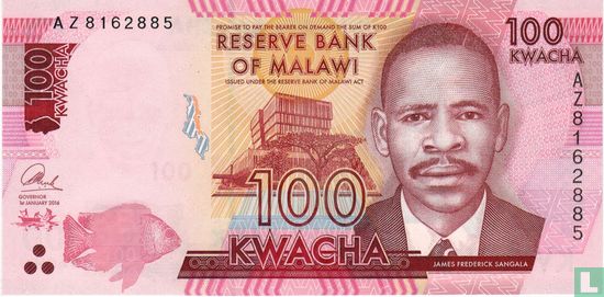 Malawi 100 Kwacha 2016 - Image 1