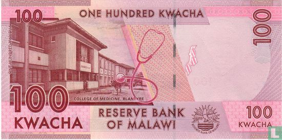 Malawi 100 Kwacha 2016 - Image 2