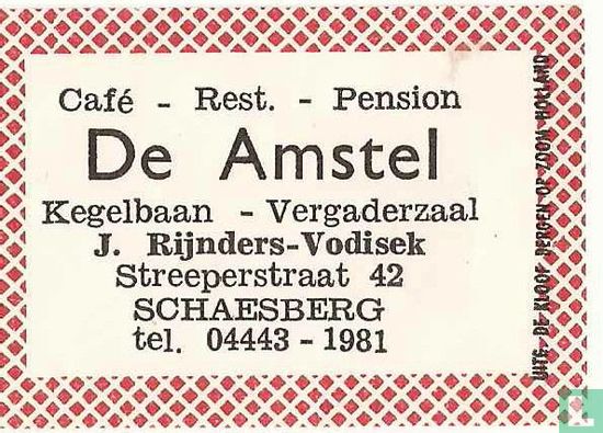 Cafe Restaurant Pension De Amstel 