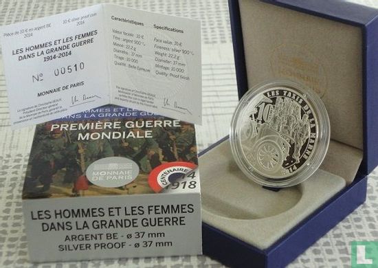 Frankrijk 10 euro 2014 (PROOF) "Centenary of the Great War - 100th anniversary of the General Mobilization" - Afbeelding 3