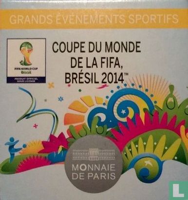 France 10 euro 2014 (PROOF) "Football World Cup in Brasil" - Image 3
