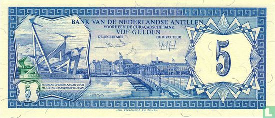 Niederländische Antillen 5 Gulden 1984 - Bild 1
