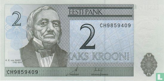 Estonia 2 Krooni 2007 - Image 1
