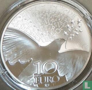 Frankrijk 10 euro 2015 (PROOF) "70th anniversary of the end of World War II" - Afbeelding 2