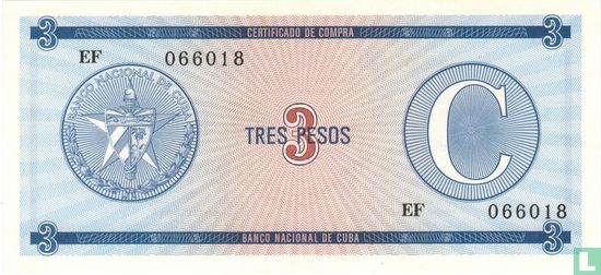 Cuba 3 Pesos - Image 1
