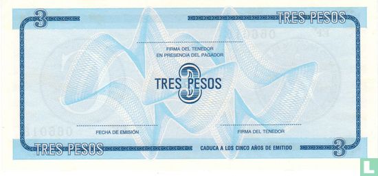 Cuba 3 Pesos - Afbeelding 2