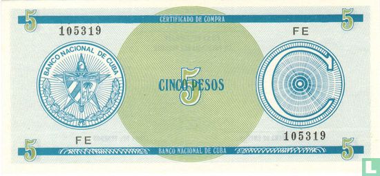 Kuba 5 Pesos - Bild 1