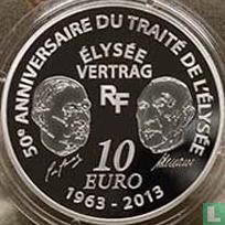 Frankreich 10 Euro 2013 (PP) "50 years of Élysée Treaty" - Bild 2
