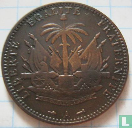 Haiti 1 centime 1895 - Image 2