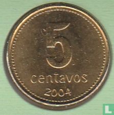 Argentinië 5 centavos 2004 - Afbeelding 1