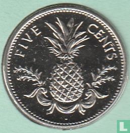 Bahamas 5 cents 2004 - Image 2